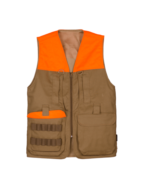 Mens-Upland-Field-Vest-Tacpro-II-in-Drilled-Cotton-CanvasPolyester-Blazed